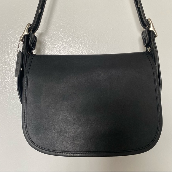 Vintage Coach Patricia's Legacy Bag No. 9951 - Black Leather, Nickel Hardware - Picture 1 of 14